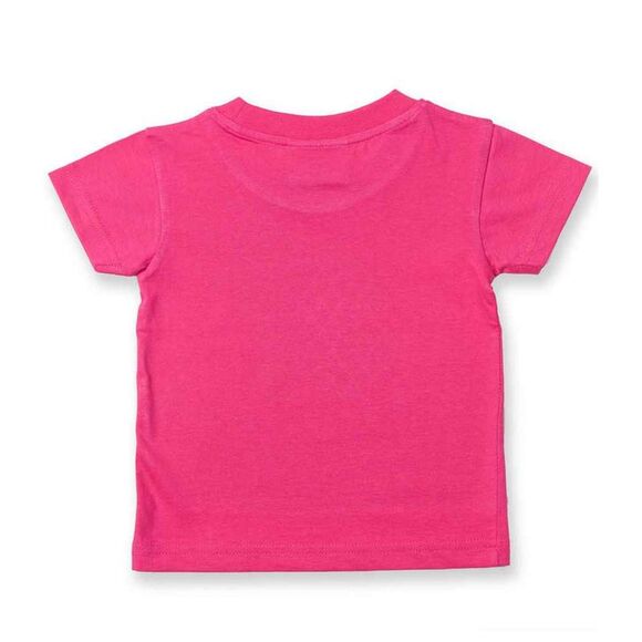 Larkwood Baby Plain T-Shirt / Fuchsia - Picture 2 of 2